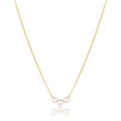 Set & Stones Women's Gold / White Caroline Necklace