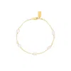 Set & Stones Women's Gold / White Madeline Bracelet In Gold