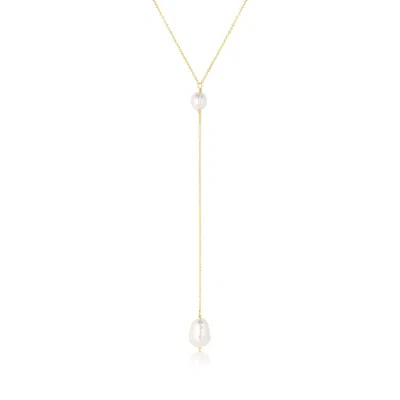 Set & Stones Women's Gold / White Penny Necklace - Gold