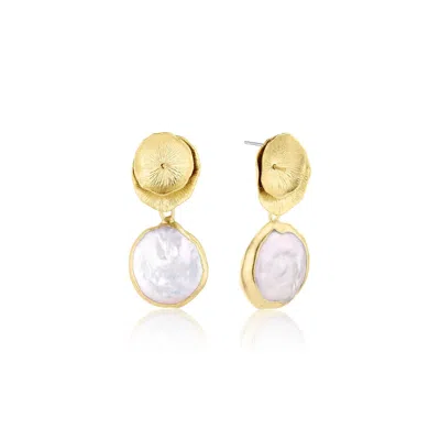 Set & Stones Women's Gold / White Reese Earrings
