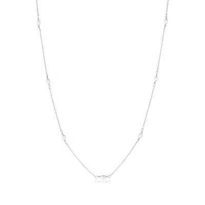 Set & Stones Women's Silver / White Madeline Necklace - Silver In Multi