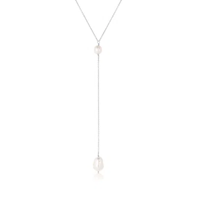 Set & Stones Women's Silver / White Penny Necklace In Multi