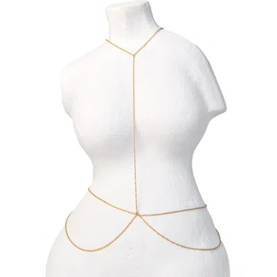 Set & Stones Zeppelin Body Chain In Pink