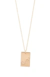 Set & Stones Zodiac Constellation Pendant Necklace In Gold
