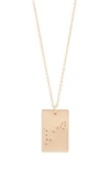 Set & Stones Zodiac Constellation Pendant Necklace In Gold