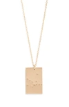 Set & Stones Zodiac Constellation Pendant Necklace In Gold