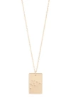 Set & Stones Zodiac Constellation Pendant Necklace In Gold