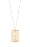 Set & Stones Zodiac Constellation Pendant Necklace In Gold