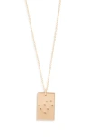 Set & Stones Zodiac Constellation Pendant Necklace In Gold