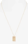 Set & Stones Zodiac Constellation Pendant Necklace In Multi