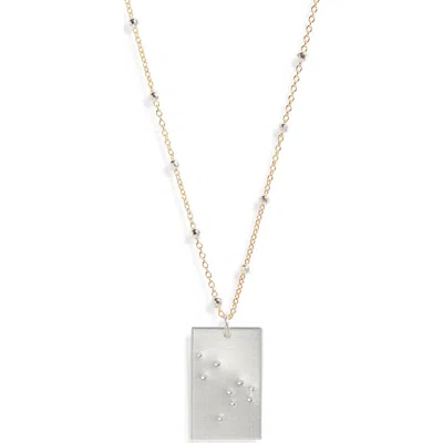 Set & Stones Zodiac Constellation Pendant Necklace In Multi