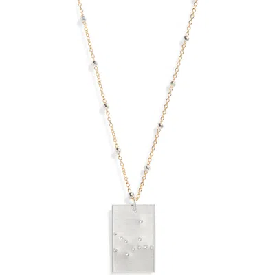 Set & Stones Zodiac Constellation Pendant Necklace In Multi