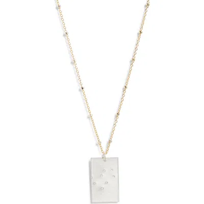 Set & Stones Zodiac Constellation Pendant Necklace In Multi