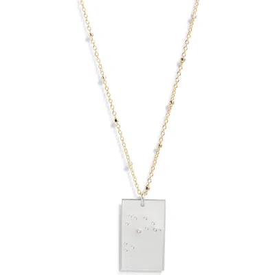 Set & Stones Zodiac Constellation Pendant Necklace In Metallic