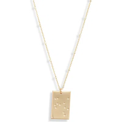 Set & Stones Zodiac Constellation Pendant Necklace In Gold