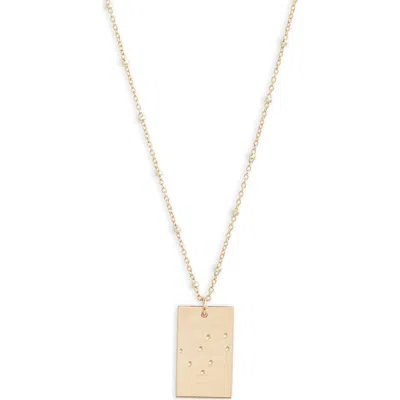 Set & Stones Zodiac Constellation Pendant Necklace In Gold