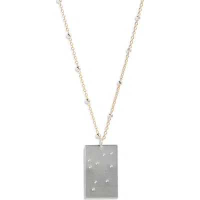 Set & Stones Zodiac Constellation Pendant Necklace In Metallic