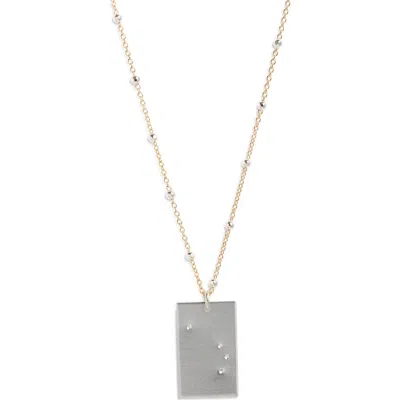 Set & Stones Zodiac Constellation Pendant Necklace In Gold
