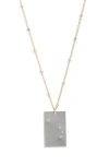 Set & Stones Zodiac Constellation Pendant Necklace In Silver - Aries
