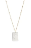 Set & Stones Zodiac Constellation Pendant Necklace In Silver - Gemini