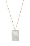 Set & Stones Zodiac Constellation Pendant Necklace In Silver - Leo