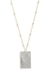 Set & Stones Zodiac Constellation Pendant Necklace In Silver - Pisces