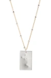 Set & Stones Zodiac Constellation Pendant Necklace In Silver - Taurus