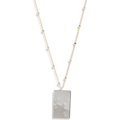 Set & Stones Zodiac Constellation Pendant Necklace In Gold