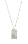 Set & Stones Zodiac Constellation Pendant Necklace In Silver Sagittarius