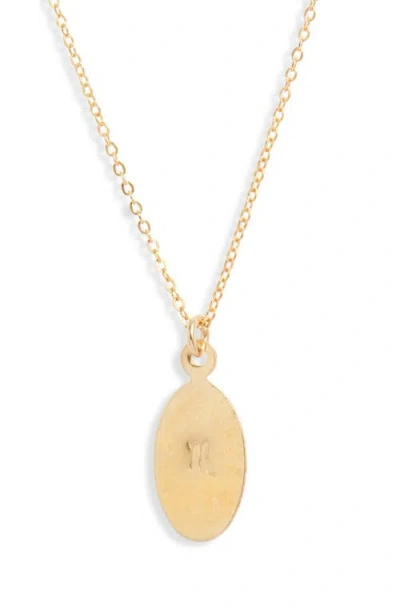 Set & Stones Zodiac Horoscope Pendant Necklace In Gold - Scorpio