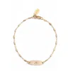 Set & Stones Zodiac Sign Id Bracelet In Aquarius