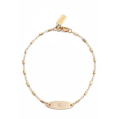 Set & Stones Zodiac Sign Id Bracelet In Cancer