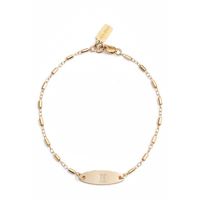 Set & Stones Zodiac Sign Id Bracelet In Gemini