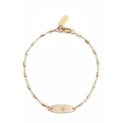 Set & Stones Zodiac Sign Id Bracelet In Virgo