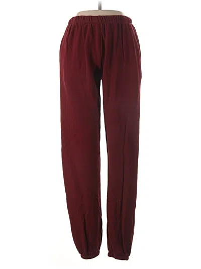 Pre-owned Set Casual Pants In Burgundy