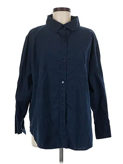 Pre-owned Set Long Sleeve Button Down Shirt In Blue
