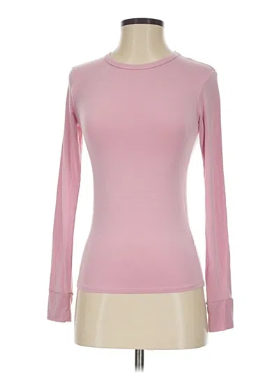 Pre-owned Set Long Sleeve T-shirt In Pink