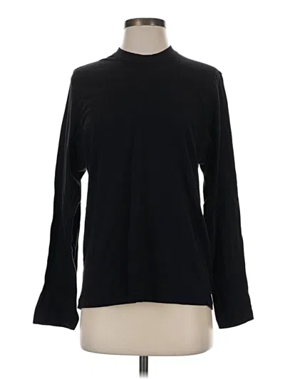 Pre-owned Set Long Sleeve Turtleneck In Black