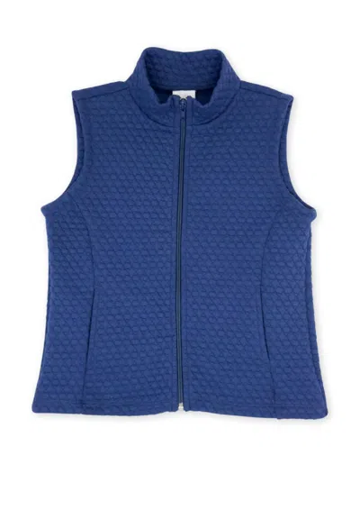 Set Proper Kids' Girl's Quilted Virginia Vest In Northshore Navy In Blue