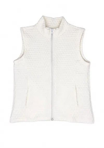 Set Proper Kids' Girl's Quilted Virginia Vest In Worthington White