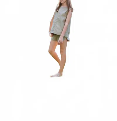 Set Proper Kids' Girls Ella Top In Olive In Green