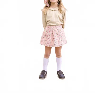 Set Proper Kids' Girls Evelyn Top In Kenwood Khaki In Multi