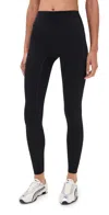 Set Sportbody High Rise Leggings Onyx In Black