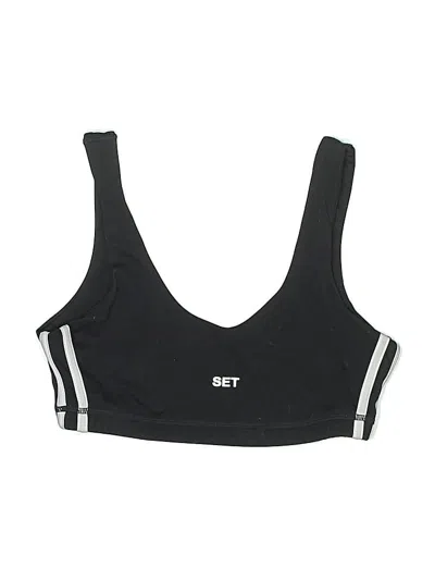 Pre-owned Set Swimsuit Top Black Swimwear