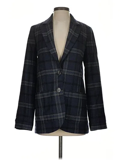 Pre-owned Set Wool Blazer Jacket In Blue