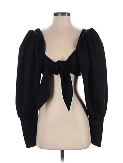 Se-ta 3/4 Sleeve Blouse In Black