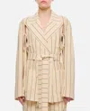 SETCHU BEIGE DOUBLE BREASTED BLAZER