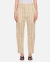 Setchu Striped Trousers In Beige