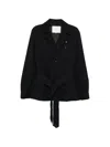 Setchu Belted Jacket In Black