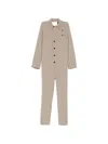 Setchu Button Belted Jumpsuit In Multi